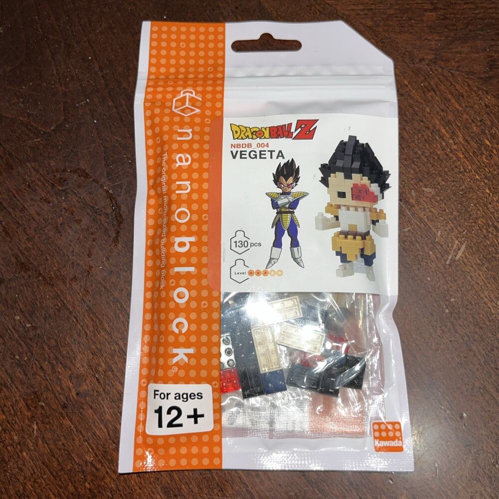 New Nanoblock NBDB004 Vegeta Dragon Ball Z Model Kit Kawada 130pcs